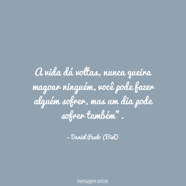 A vida dá voltas