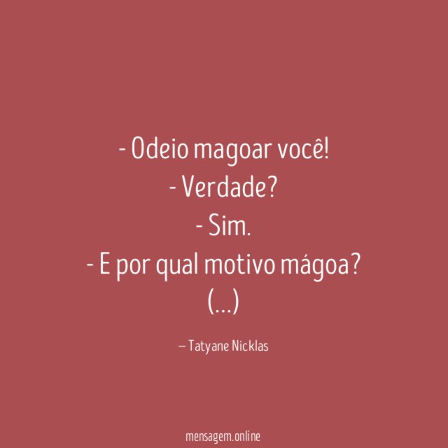 Odeio magoar você