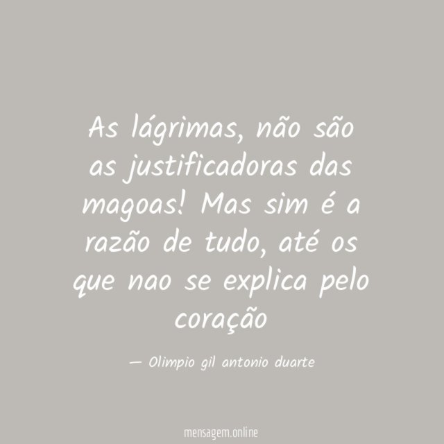 As lágrimas