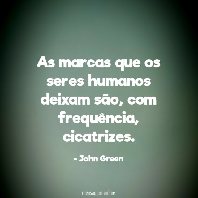As marcas que os seres humanos deixam são