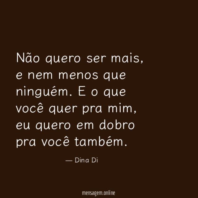 Não quero ser mais