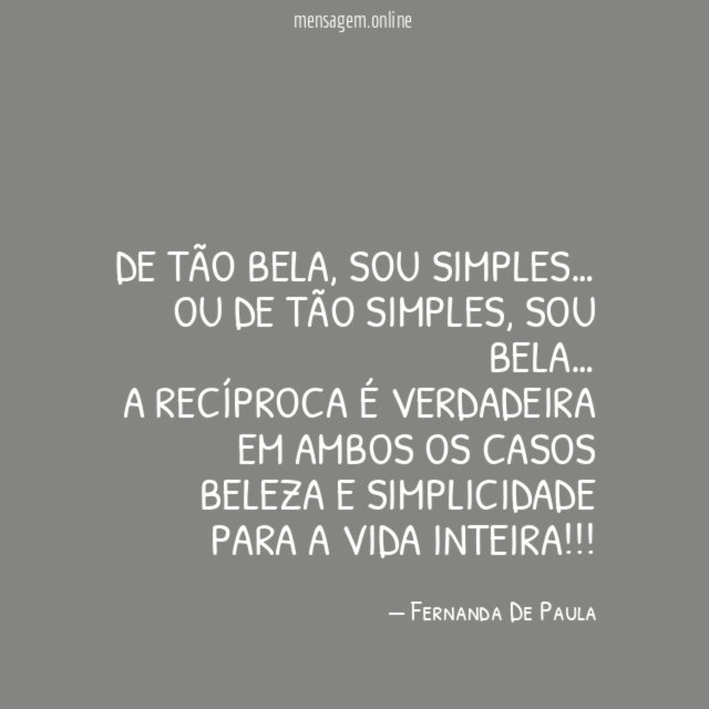 de tão bela