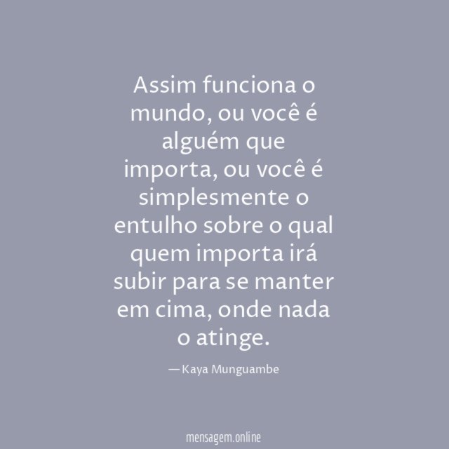 Assim funciona o mundo