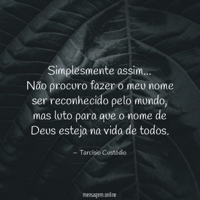 Simplesmente assim