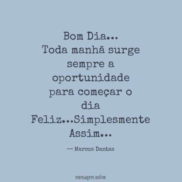Bom Dia