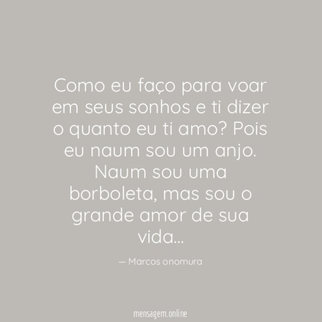Como eu faço para voar em seus sonhos