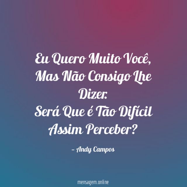 Eu Quero Muito Você