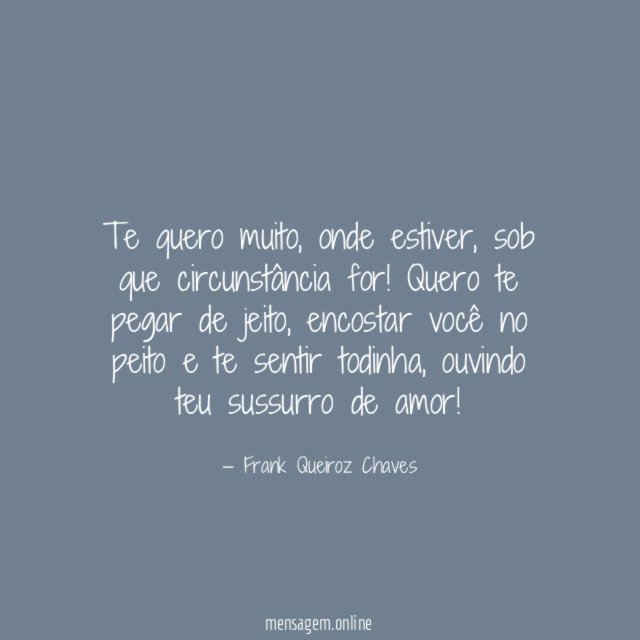 Te quero muito