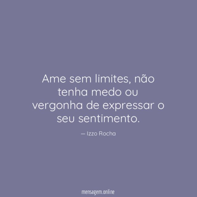 Ame sem limites