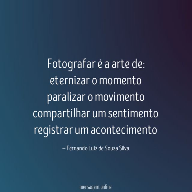 Fotografar é a arte de: