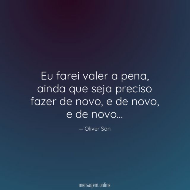 Eu farei valer a pena