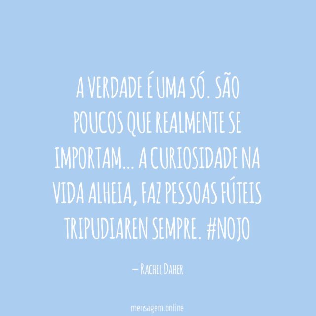 A verdade é uma só