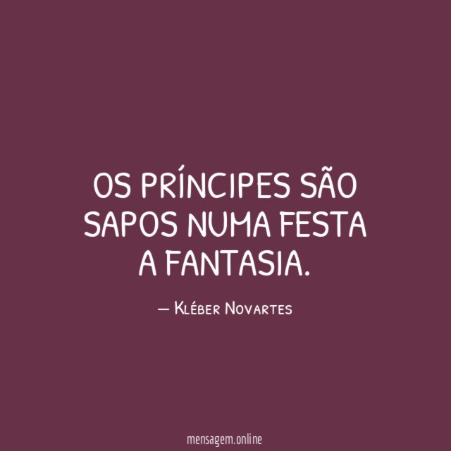 Os príncipes são sapos numa festa a fantasia