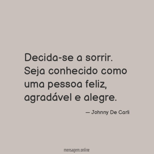 Decida-se a sorrir