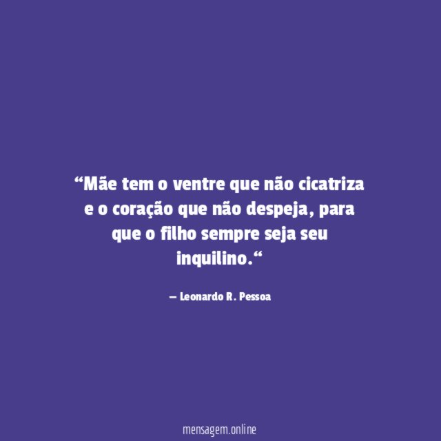 Mãe tem o ventre que não cicatriza