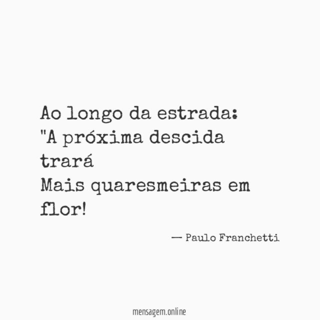 Ao longo da estrada