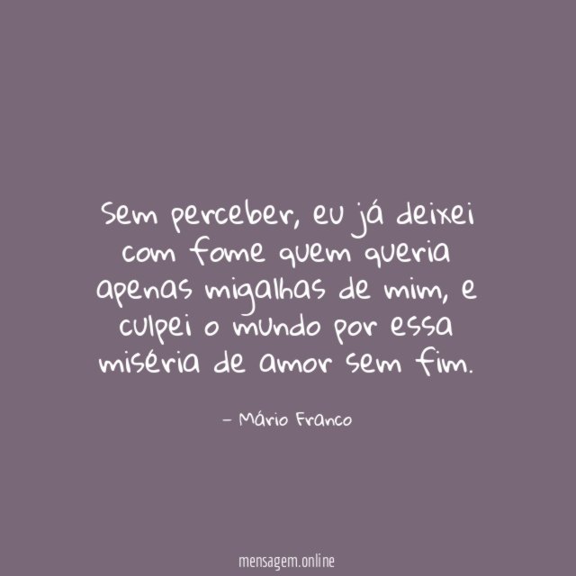 Sem perceber