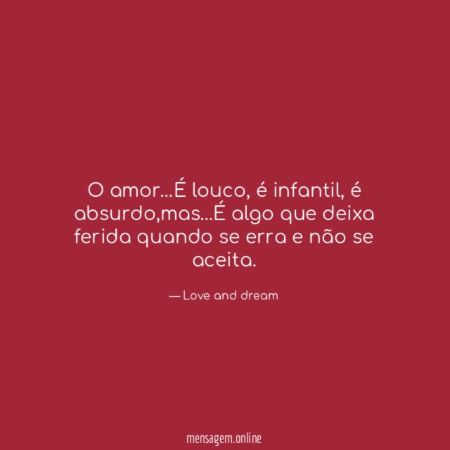O amor