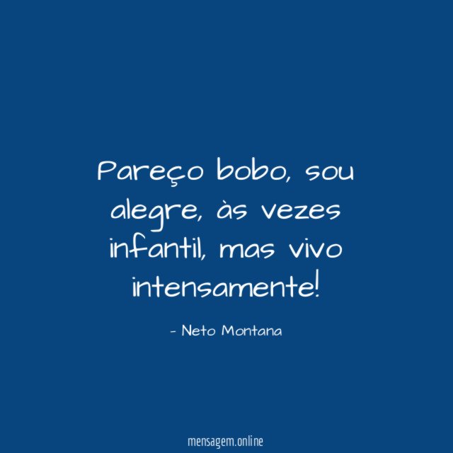 Pareço bobo
