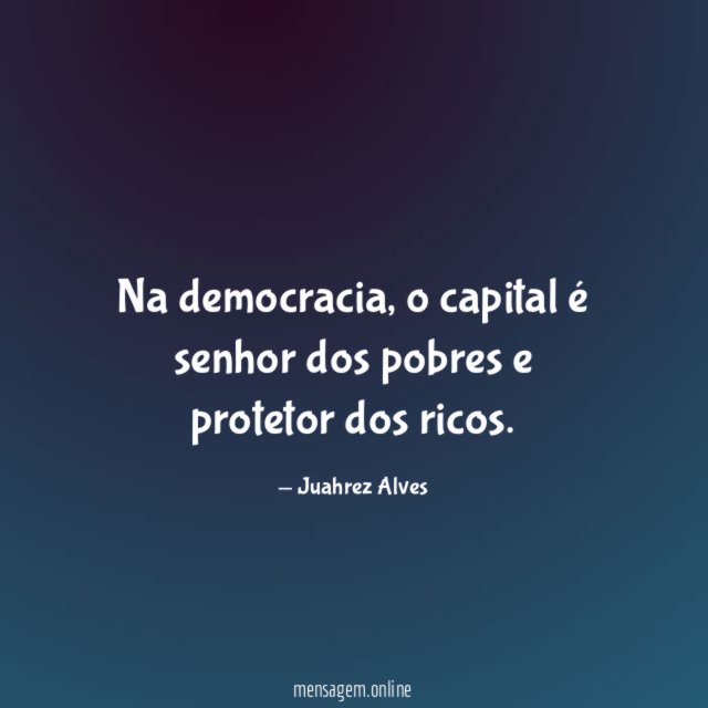 Na democracia