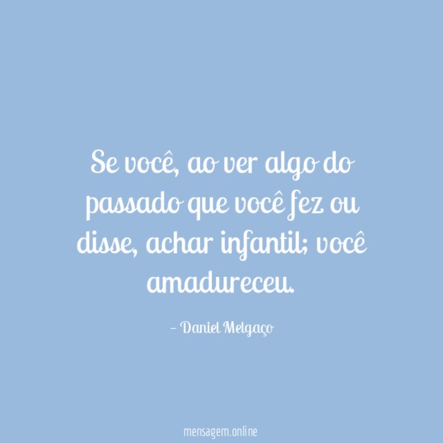 Se você