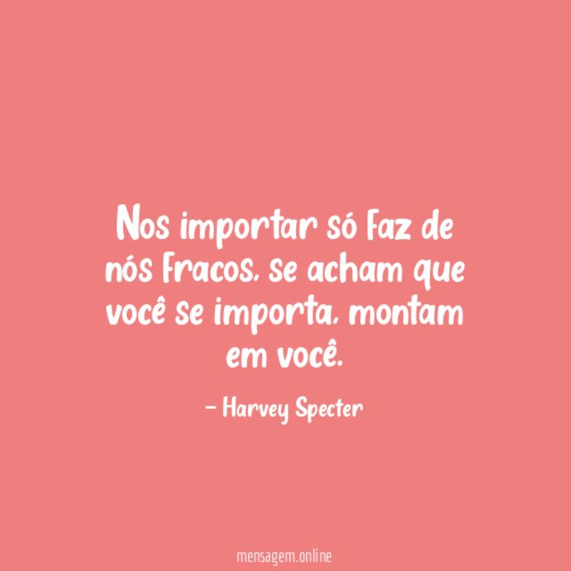 Nos importar só faz de nós fracos