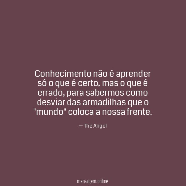 Conhecimento não é aprender só o que é certo
