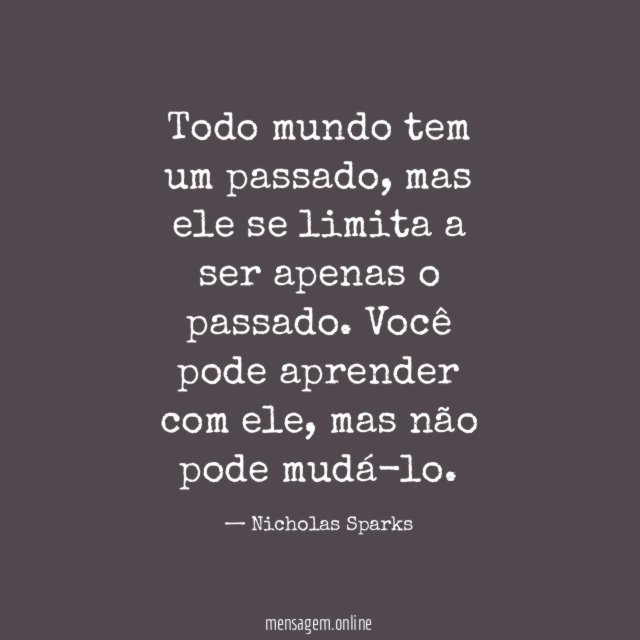 Todo mundo tem um passado