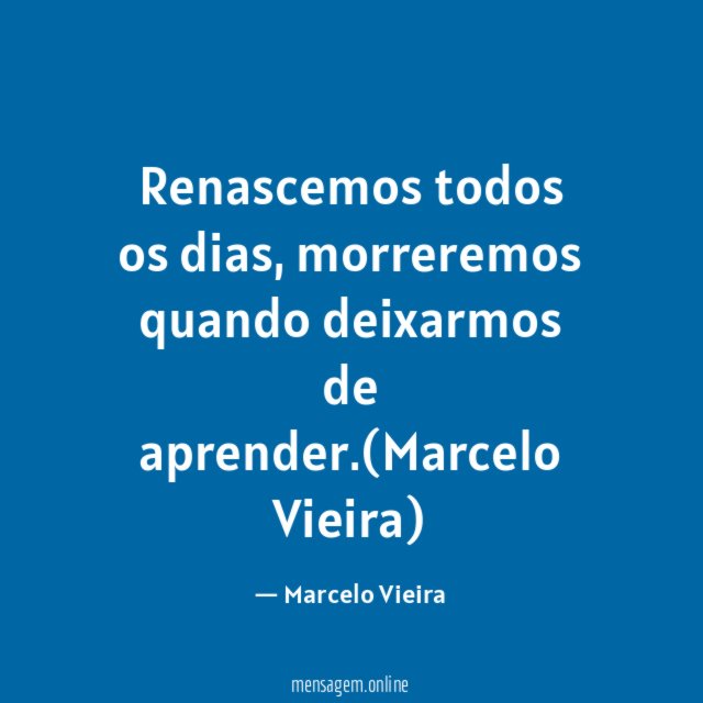 Renascemos todos os dias