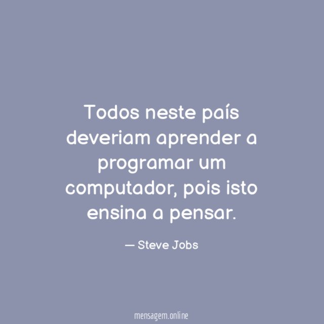 Todos neste país deveriam aprender a programar um computador