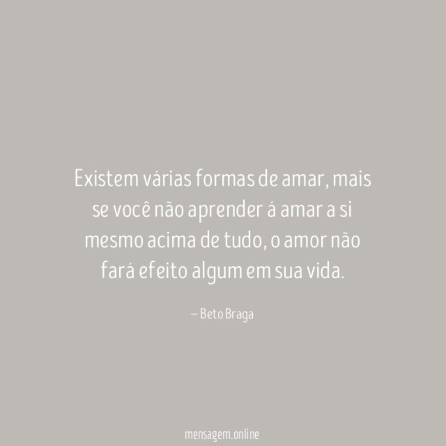 Existem várias formas de amar