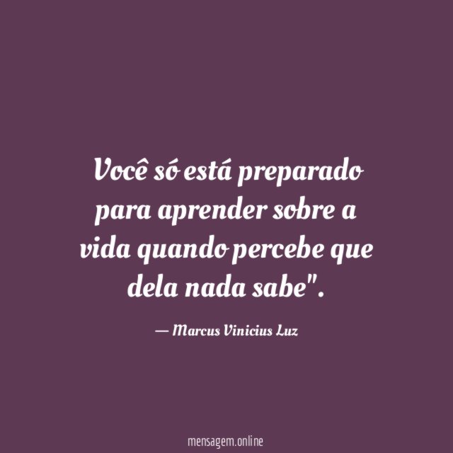 Você só está preparado para aprender sobre