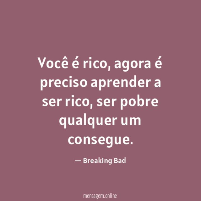 Você é rico