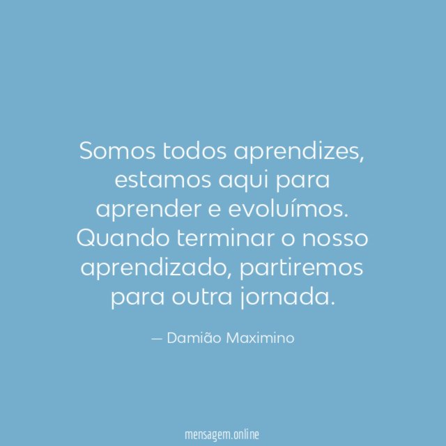 Somos todos aprendizes