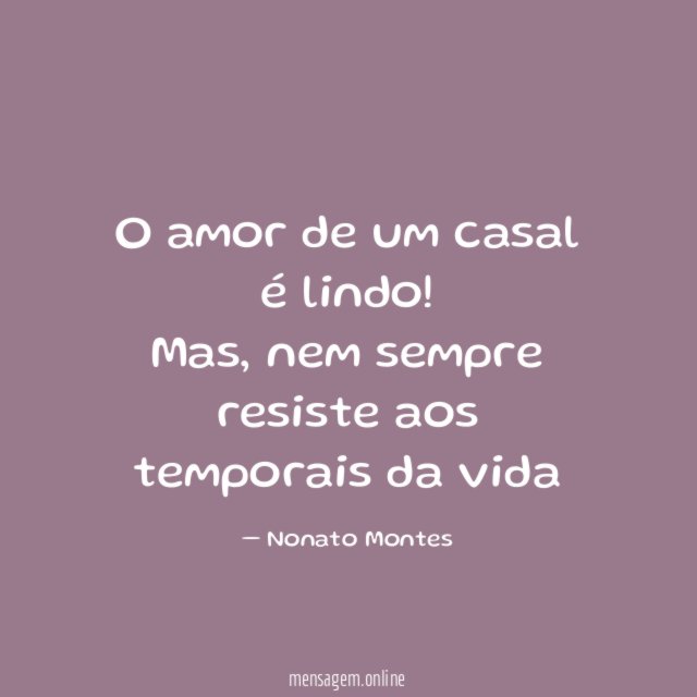 O amor de um casal é lindo