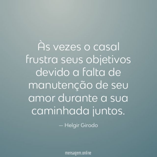 Às vezes o casal frustra seus objetivos devido
