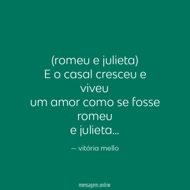 (romeu e julieta)