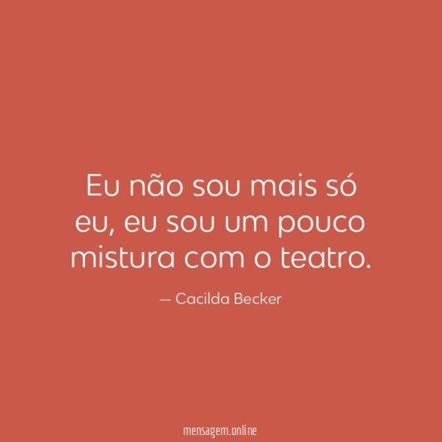 Eu não sou mais só eu