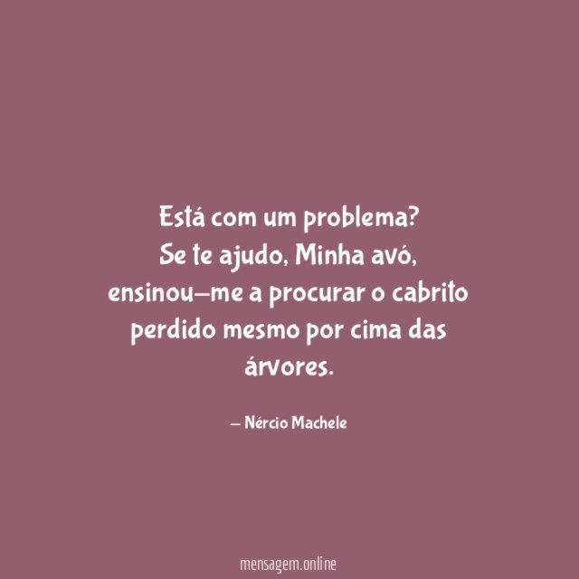 Está com um problema