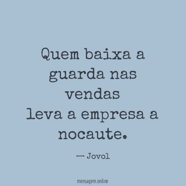 Quem baixa a guarda nas vendas leva a empresa a nocaute