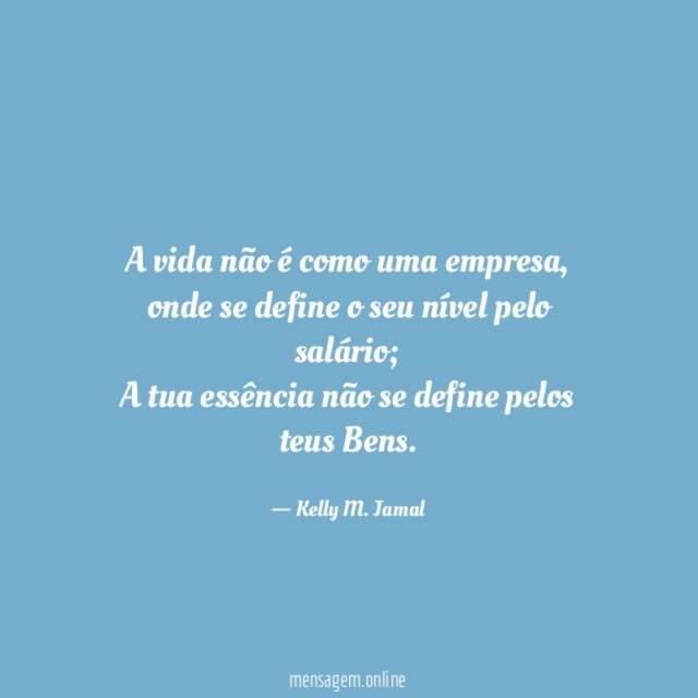 A vida não é como uma empresa