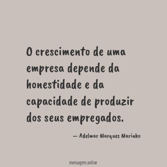 O crescimento de uma empresa depende da honestidade