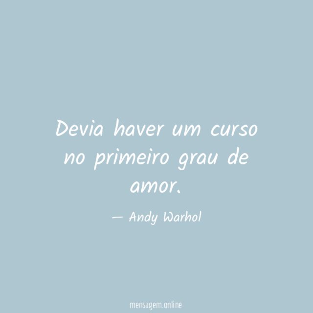 Devia haver um curso no primeiro grau de amor