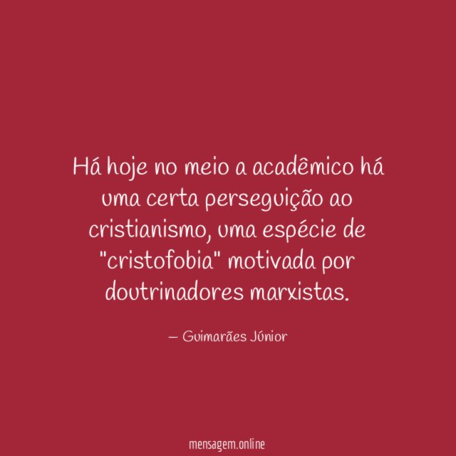 Há hoje no meio a acadêmico há uma