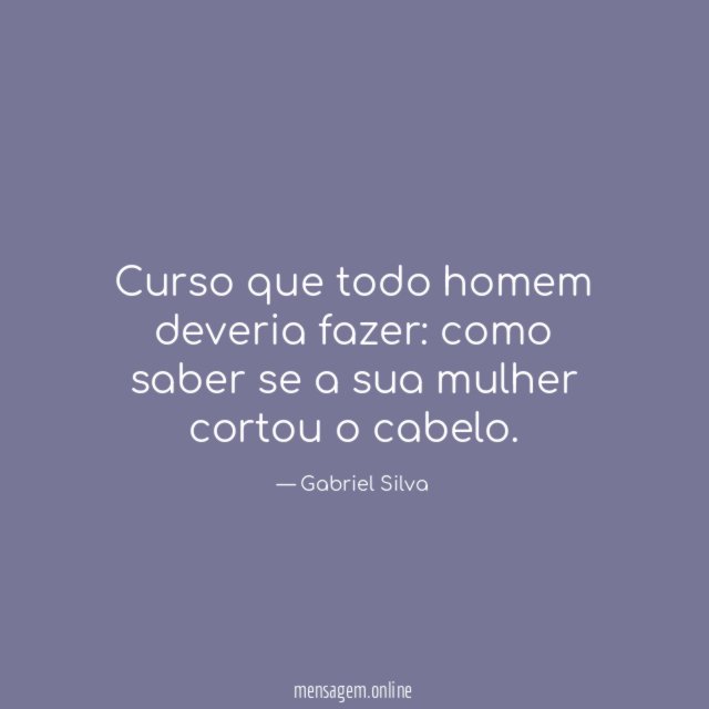 Curso que todo homem deveria fazer