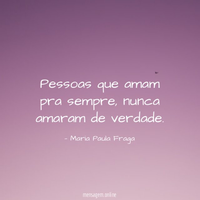 Pessoas que amam pra sempre