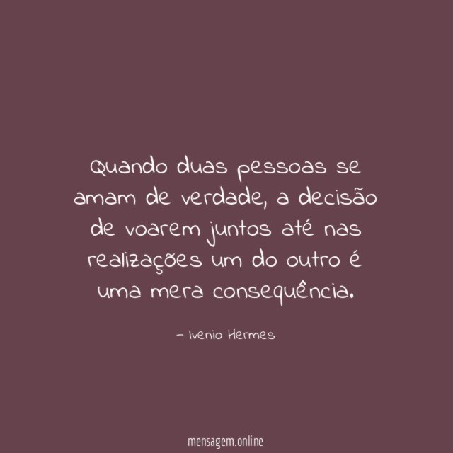 Quando duas pessoas se amam de verdade