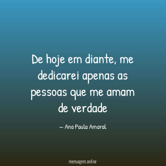 De hoje em diante