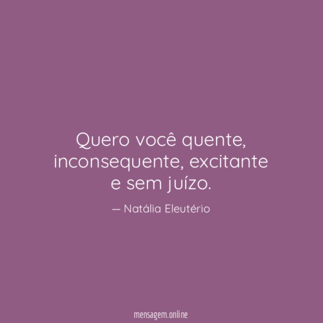 Quero você quente