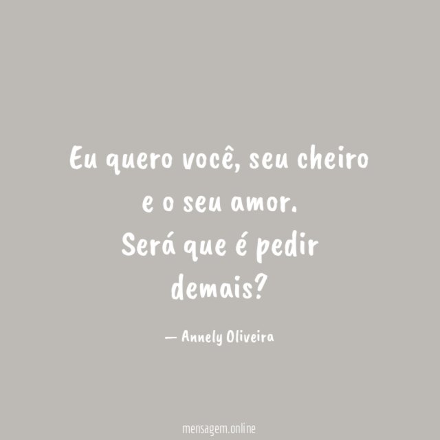 Eu quero você
